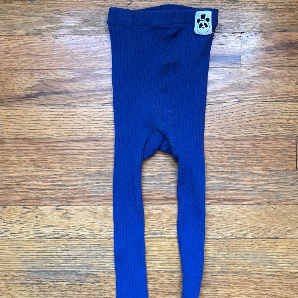 NWOT Mini Rodini royal blue footless tights 140 9-11 yrs